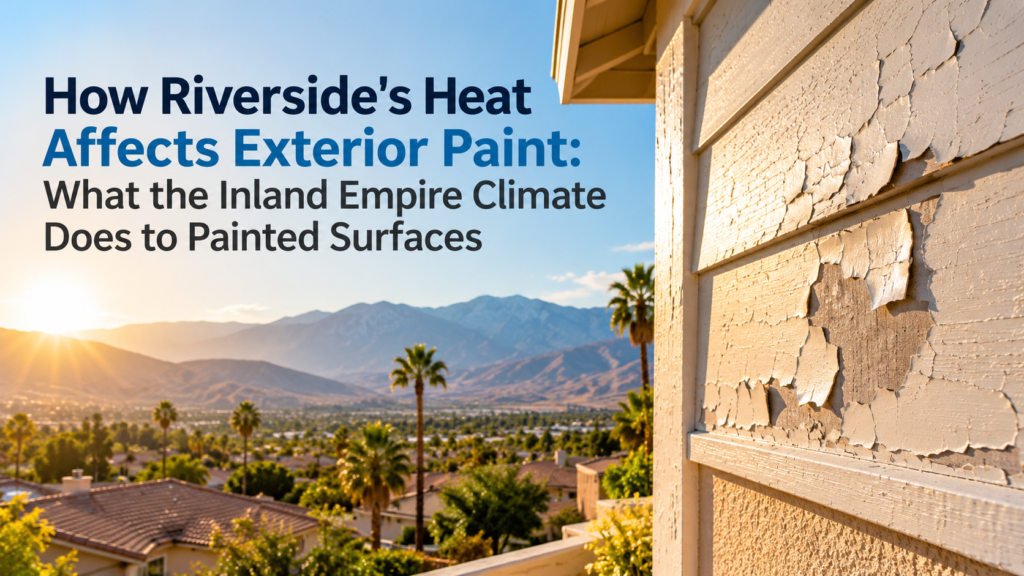 How Riverside's Heat Affects Exterior Paint: What the Inland Empire Climate Does to Painted Surfaces